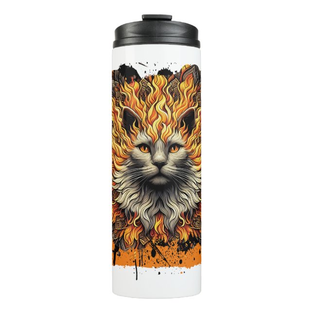Garrafa Térmica Fiery Inferno Cat (Frente)