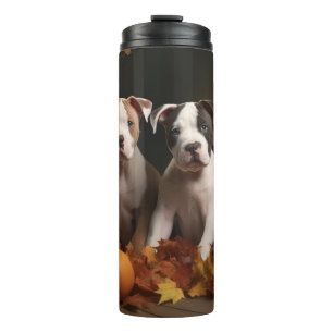 Garrafa Térmica Filhote de Staffordshire Americano Delícia de Outo