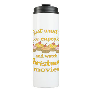 Garrafa Térmica Filmes e Baking de Natal