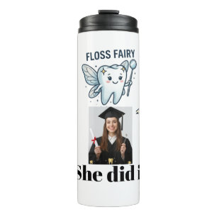 Garrafa Térmica Fio Dental Personalizado de Formatura de Higienist