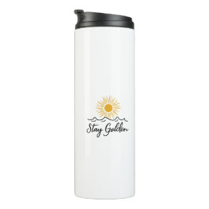 Garrafa Térmica Fique Ouro, Tumbler térmico - Na moda, Motivação