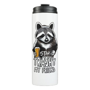 Garrafa Térmica Fique Trashy Meu Amigo Raccoon