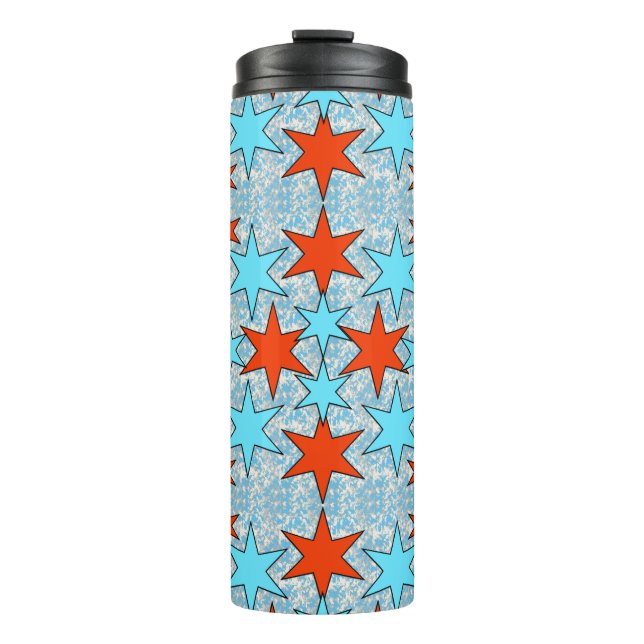 Garrafa Térmica Fireworks e American Flag (Frente)