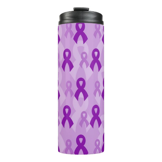 Garrafa Térmica Fitas Roxas...Fibro (Frente)