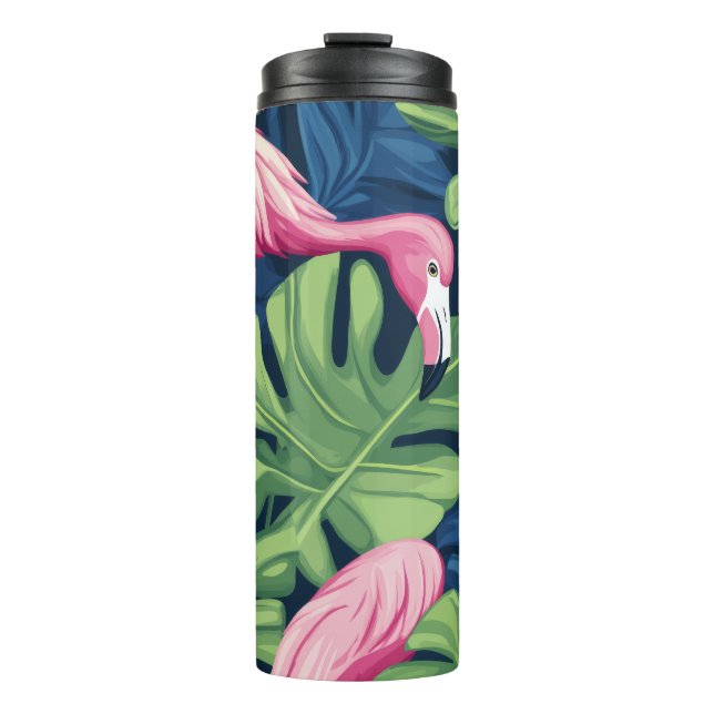 Garrafa Térmica "Flamingo Breeze Plastic Thermos" (Frente)