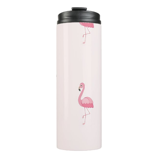 Garrafa Térmica Flamingo cor-de-rosa (Frente)