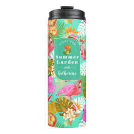 Garrafa Térmica Flamingo Garden Teal