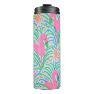 Garrafa Térmica Flamingo Jungle Party Thermal Tumbler
