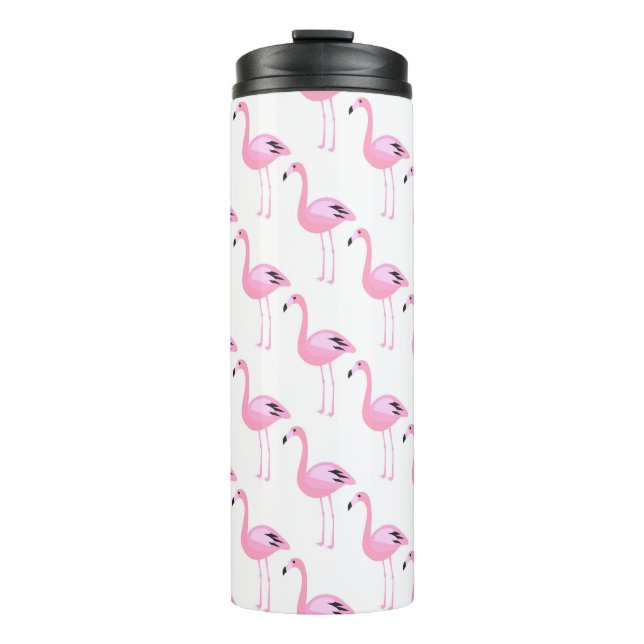 Garrafa Térmica Flamingos cor-de-rosa 2 (Frente)