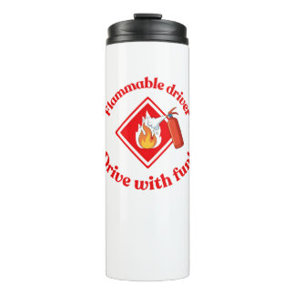 Garrafa Térmica Flammable Driver Trucker Gift | Funny ADR Hazmat