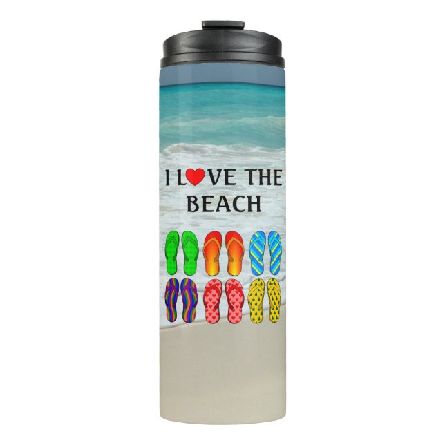 Garrafa Térmica Flip Flops Beach Love (Frente)