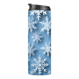 Garrafa Térmica Flocos de neve Blue Winter