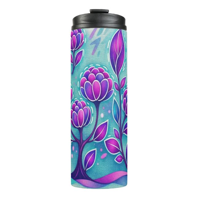 Garrafa Térmica Flor de ametista (Frente)