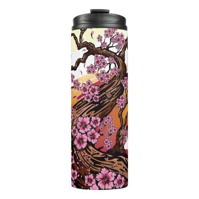 Garrafa Térmica Flor de Cereja Selvagem (Frente)