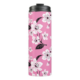 GARRAFA TÉRMICA FLOR DE CEREJEIRA - SAKURA (ROSA CLARO)