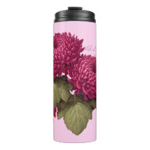 Flor de Crisântemo Magenta Vintage