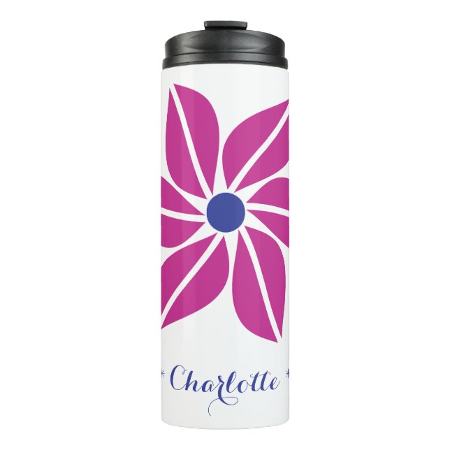 Garrafa Térmica Flor de inverno personalizável (Frente)