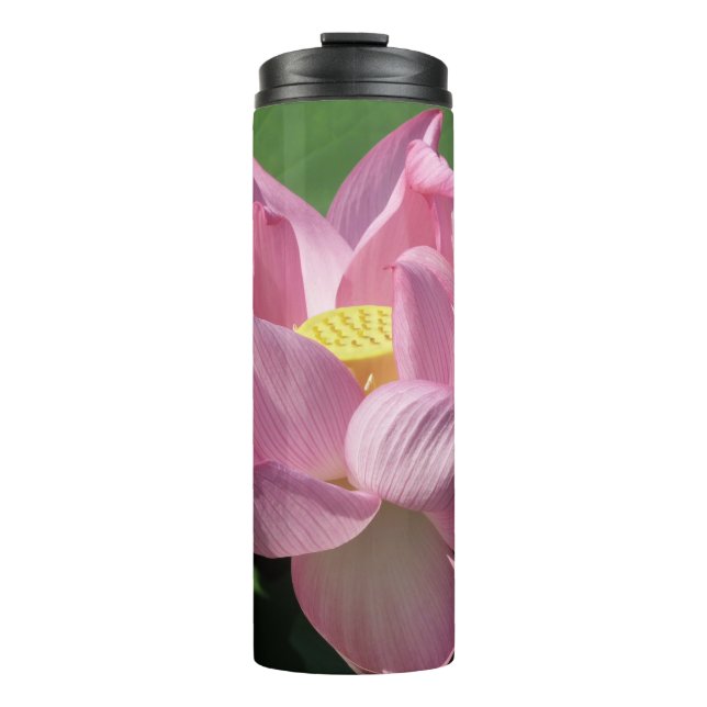 Garrafa Térmica Flor de Lótus Rosa IV (Frente)