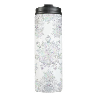 GARRAFA TÉRMICA FLOR DE NEVE BRANCA