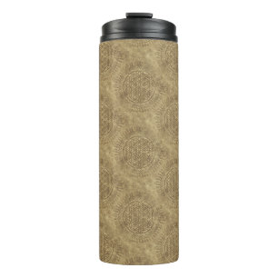 Garrafa Térmica Flor de Vivo - Sol - padrão sem soldadura 4