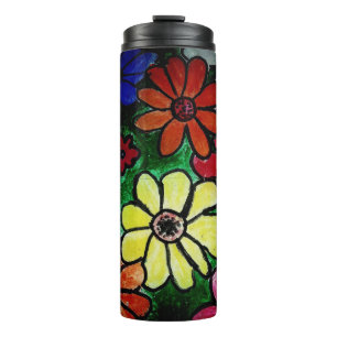 Garrafa Térmica flor florescência