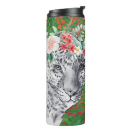 Garrafa Térmica Flor Leopardo Selva Batik