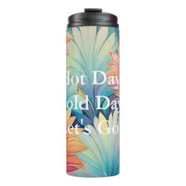 Garrafa Térmica Flora 1 Floral Pastel Tumbler Térmico
