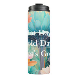 Garrafa Térmica Flora 2 Floral Pastel Tumbler Térmico