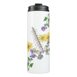 Garrafa Térmica Floral Anatomy - Vertebrae, Hip Bone