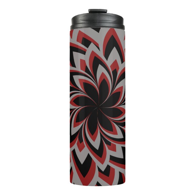 GARRAFA TÉRMICA FLORAL COM REMOINHO TOTAL  (Frente)