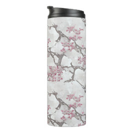 Garrafa Térmica Floral de Cerejeira refinada