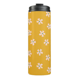 Garrafa Térmica Floral de mostarda: misturador antigo