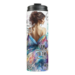 Garrafa Térmica Floral de Mulher Empoderada   Cotações Inspiracion