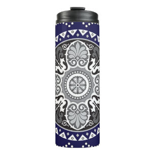 Garrafa Térmica Floral Detalhado - Design de Paisley Paisley