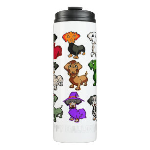 Garrafa Térmica Floral Donkey Animal Halloween Presente na fantasi
