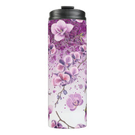 Garrafa Térmica *~* Floral Glitter Girly Confetti Thermal Tumbler