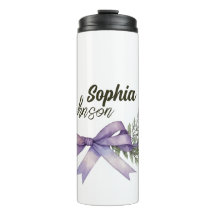 Floral Moderno Personalizado Branco e Roxo