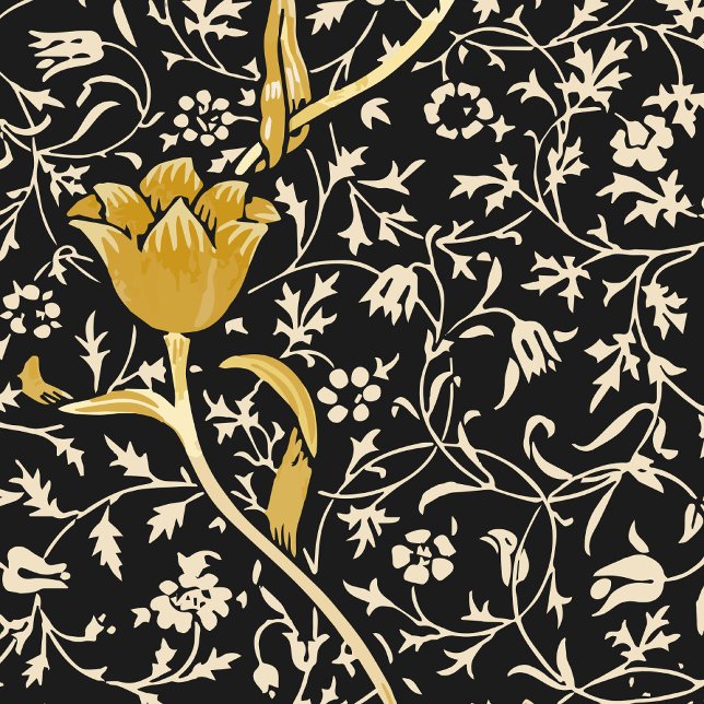 Garrafa Térmica Floral Preto (Floral Design Background!  )