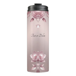 Garrafa Térmica Floral Rosa Delicado