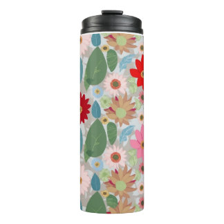 Garrafa Térmica Floral Thermal Tumbler Design