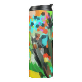 Garrafa Térmica Flores coloridas