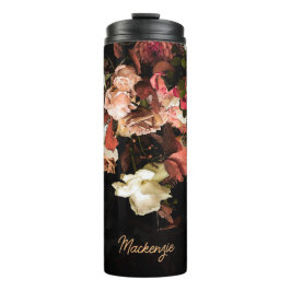 Garrafa Térmica Flores de outono personalizadas Impressão estiliza