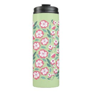 Garrafa Térmica Flores de primavera e plantas aromáticas, sem cos