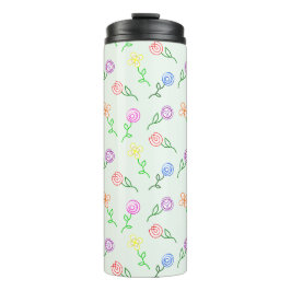 Garrafa Térmica Flores Geométricas