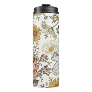 Garrafa Térmica Flores lindas