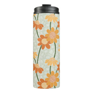 Garrafa Térmica Flores retrorreflectoras bonito mudas na década de