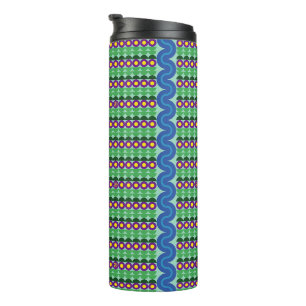Garrafa Térmica Flores Roxas - Tumbler Térmico