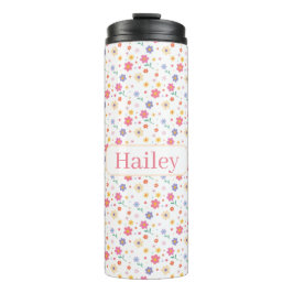 Garrafa Térmica Flores Simples