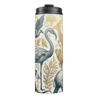 Garrafa Térmica Floresta de Tumbler Térmico de Animais Cons