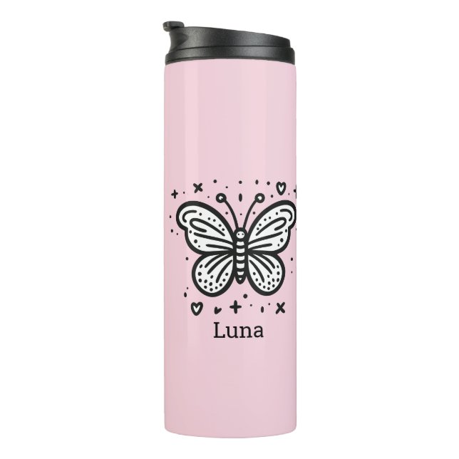 Garrafa Térmica Fluffy Buffalo Baby - Kawaii Fazenda Animal (Rotação à direita)